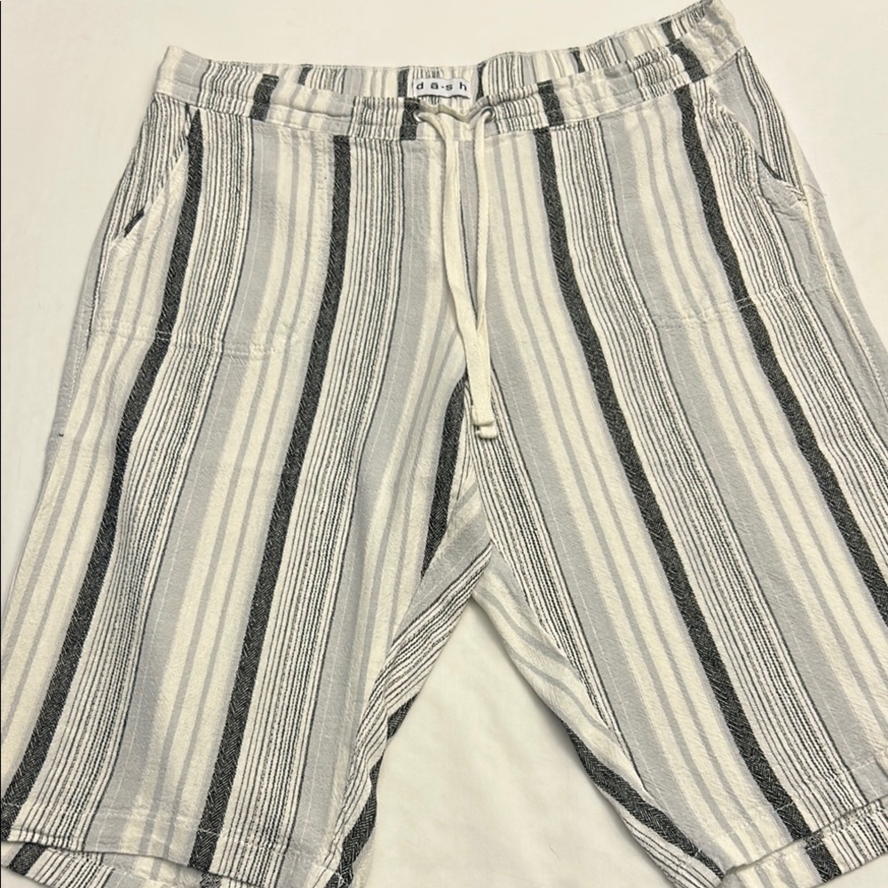 Striped Ankle Cropped Pants